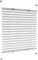 Victoria M. Praktica Plissee ohne Bohren, zum Klemmen Sichtschutz Fenster, Sonnenschutz, Vliesstoff, 95 x 150 cm, Weiß