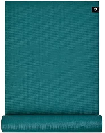Yoga Studio Sticky Yoga Mat | Oeko-Tex Tear Proof Non-Slip | Workout Exercise Gym Fitness Yoga & Pilates Mat | 183cm x 61cm x 6mm - Teal