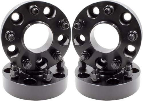 4 Pcs Hub Centric Wheel Spacers Adapters 5x5 5x127 1.50 Inch Thick 71.5mm Hub 1/2 Thread Stud Fits Jeep Commander ｜ Grand Cherokee ｜ Wrangler