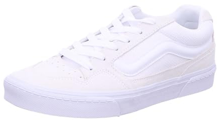 Vans Men's Caldrone Sneakers, Suede/Mesh White/White, 7 UK
