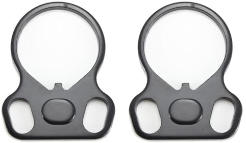 HOUSON 2PCS Rail Sling Adapter, Quick Detach Swivel Adapter Quick Release Sling Double Loop Strap Adapter for AR-15 M4 Tactical Shooting, Gun Lifting and Hunting ZW3