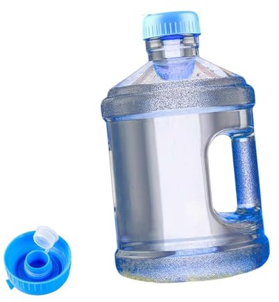 Gralara Thickened Water Dispenser Bottle Reusable Pure Water Bucket Mineral Water Barrel Portable Water Container Pure Water Bottle with Handle for Camping Outdoor Home Office,Blue,3L