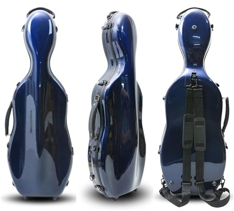 Conboxus Viola Case for 15 to 16.5 Hard shell Carbon Composite Travel Case, Adjustable Backpack Straps,Protection,Waterproof Durable,Ultra-Light Build (blue)