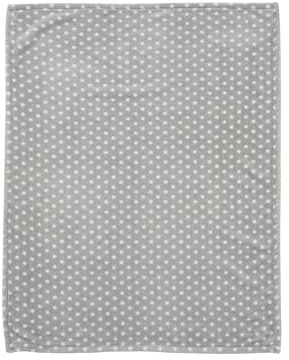 Alvi Microfaserdecke Stars Silber - Silber
