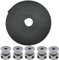 ARCELI 5 Metros GT2 2mm Paso 6mm Ancho Correa Dentada de Goma + 5 Unids 16 Dientes Rueda de la polea de sincronización de Aluminio para Impresora 3D