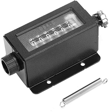 Drehzähler Mechanisch D94-S 0-999999 6-stelliger rücksetzbarer Manueller Hubzähler für Stanzzähler, Zähler Mechanisch, D94-S