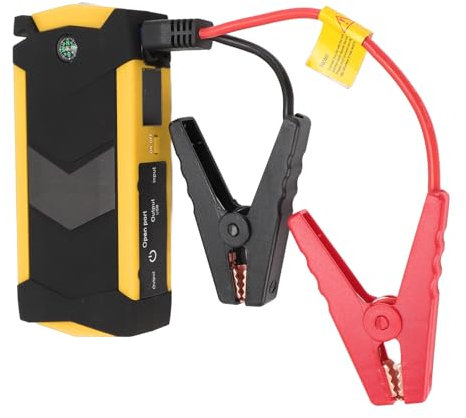 Tragbarer Autobatterie Starter, 1000 A Peak 15000 MAh Auto Starthilfe mit LED Licht für 7 Liter Benziner und 5,5 Liter Dieselmotoren, 4 USB Ladeanschlüsse (US-Stecker)