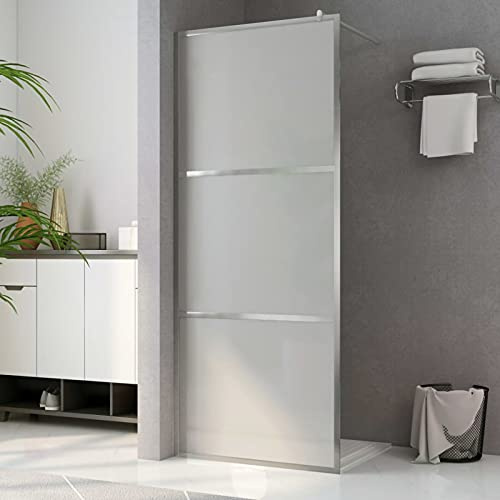 Gecheer Duschvägg i frostat glas ESG 90 x 195 cm, A146646