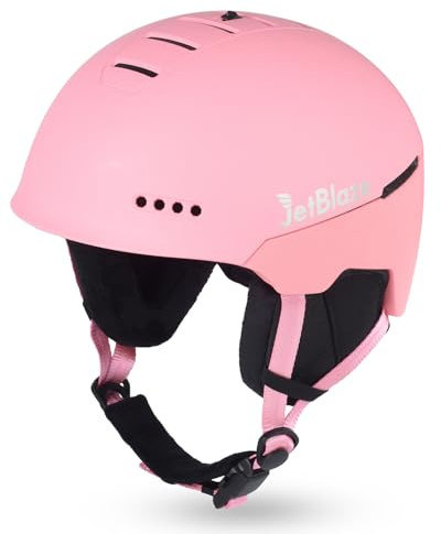 Jetblaze Casco Esquí Hombre Casco De Esquí Mujer Unisex Casco Snowboard Deportes De Nieve con Rejillas De VentilacióN Abs/Pc Shell EPS Core para Esquí Snowboard Casco de Nieve para Adultos Jóvenes