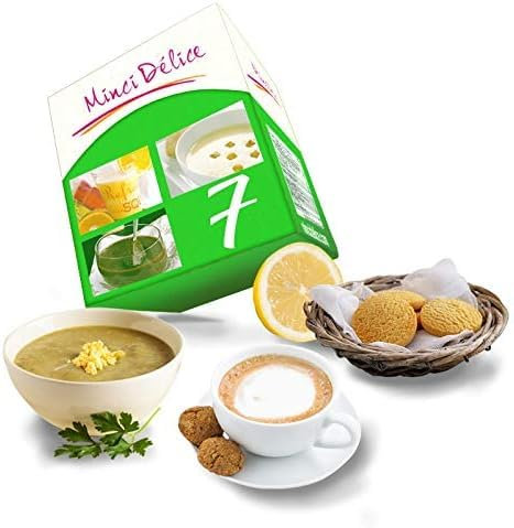 Régime hyperprotéiné 7 jours - Perte de poids jusqu'à 3 kilos - Pack de 17 produits + 1 shaker + 1 guide minceur avec programme détaillé