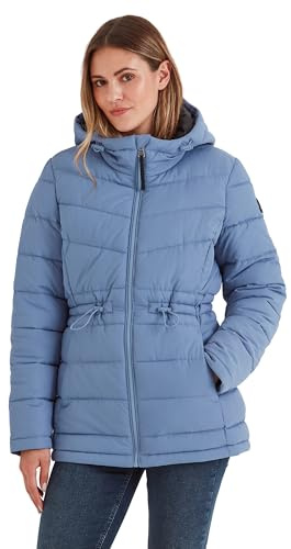 TOG24 Anthorn Womens Mid-Length Rain Coat Wind-Resistant Coat & Jacket Complete With Water-repellent Coating (WR) With Toggle Adjusters On Waist & Hood It Helps You Stay Warm Dry & Stylish