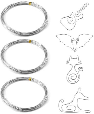 Duoleimi Aludraht 1.2mmx30m - Biegsamer Basteldraht Silber für Schmuck, Blumen & DIY Projekte - Aluminiumdraht dünn und robust.