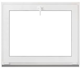 Framex källarfönster – tippfönster vit 65 x 45 cm 2 fack 32 mm (4/24/4) fönster plastfönster bredd x höjd (650 x 450 mm) funktion lutande fönster