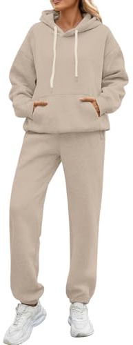 SCBFDI Tuta Jumpsuit Donna Elegante, Pantaloni da Sci Donna Completo Palestra Tuta Invernale Elegante Tute Ginnastica Curvy Rossa Corsa Eleganti Beige L