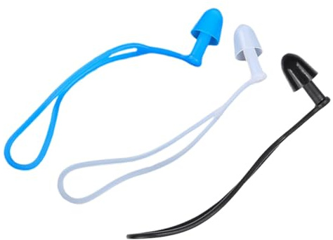GANAZONO 3 pares Tapones de Impermeables para Nadar Reutilizables para Protección Auditiva Baño y Deportes Acuáticos Ajustados para Adultos y Adolescentes