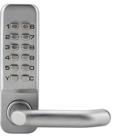 FTVOGUE Digit Tastatur Türschloss Deadbolt Rechte Hand Türdrücker und Installation von Zubehör Zinklegierung Passwort Sicherheit Coded Lock