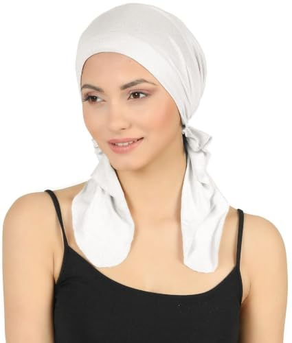 Deresina Pre-Tied Chemo Bandana for Women – Soft Bamboo Turban & Head Scarf for Hair Loss & Alopecia – Breathable Headwear