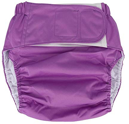 Culottes d'incontinence pour adultes, couches lavables imperméables et lavables couches de protection pour personnes âgées couches d'incontinence sous-vêtements absorbants(Violet)