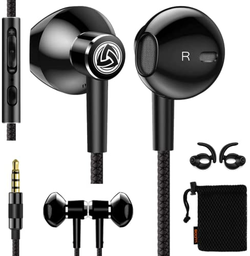 Ludos SPECTA Auriculares In Ear con Cable y Microfono, 5 Años de Garantía, Micrófono Universal para Llamadas Claras, Graves Potentes, Sound-Dynamic, Cascos para iPhone, Samsung, Mi, Xiaomi, Huawei
