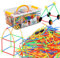 xwin sportseries STEM Straw Building Toys Set – 1000 Pieces Blocks with Wheels, Connectors & Safe Carry Case – Creative and Educational Construction Kit Toy for Boys & Girls Age 3+