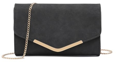 Miss Lulu Élégant sac à bandoulière avec chaîne pour femme - sac à main de soirée pour les fêtes, les mariages et les événements spéciaux