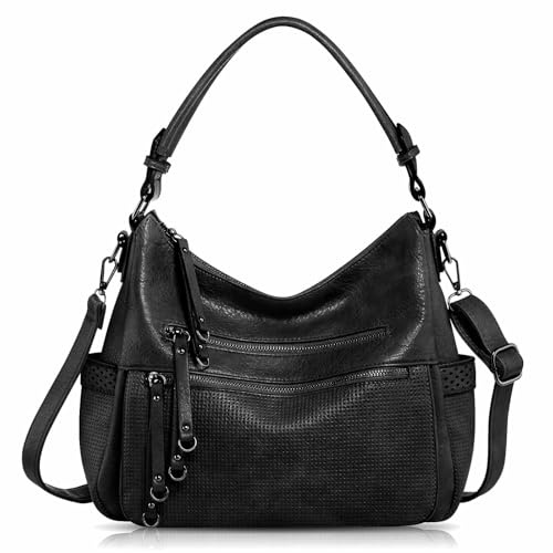 Dam retro PU-läder axelväska, ledig crossbody väska