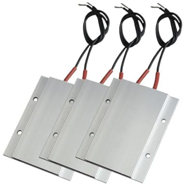 YINZHD 3 st 12V~220V termostatisk PTC värmeplatta värmeelement keramisk platta inkubationsvärme avlödningsstation 77x62mm(24V - 110 degrees)