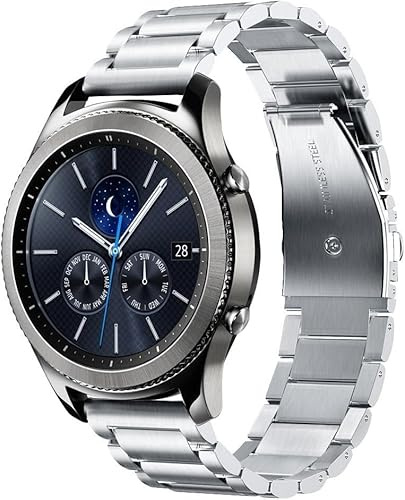 Rostfritt stål armband för Huawei Watch GT 6 Pro/GT 6/GT 5 Pro/GT 5/4 46 mm/Huawei Watch 5/4 46 mm/Ultimate 2, 22 mm metallarmband affärsklocka rostfritt stål armband för kvinnor och män