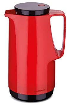 ROTPUNKT Isolierkanne 1L - Premium Kaffekanne Made in Germany I Hält bis zu 24 Std heiß I Warmhaltekanne für Kaffee und Tee (Maxima 760, Crazy Red)