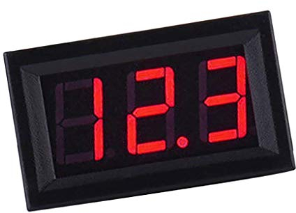 ARCELI 0.56 '' DC 0-30V Voltmetro Digitale Tester di Tensione Calibro LED Luminoso Display 3 Fili Volt Meter per Moto Auto Motor Panel Mount - Rosso