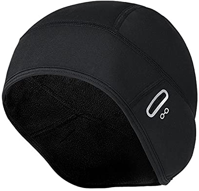 Pozzobon Winddicht Warm Fahrradmütze Radmütze Helm-Unterziehmütze Thermal Atmungsaktive Helmmütze Radsport-mütze Fahrrad Kappe für Herren Damen Unisex für Fahrradhelm, Skihelm,usw