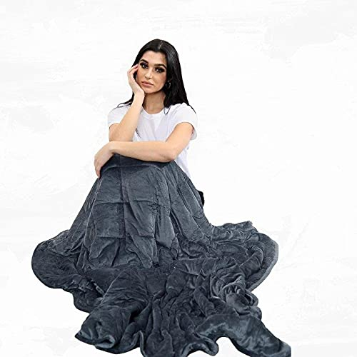 GC GAVENO CAVAILIA Super Soft Weighted Blanket- Stress And Anxiety Relief For Adults - 150 x 200 Polyester Heavy Blanket- 4 Kg