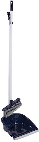 HERSIG - Escoba y recogedor Azul Marino | Set Escoba y recogedor Azul Marino. 24,5x25,5x94cm - 19x4x89cm