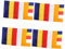 POPETPOP 4 Pièces Drapeau Bouddhiste Drapeaux De Prière Drapeau Du Bouddhisme Drapeau De Prière Bouddhiste Drapeau Bouddha Colorful Polyester