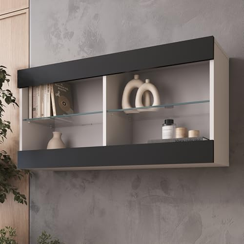 Komodee Vetrina Tivoli A2 Wotan/Nero 55x159x35 cm