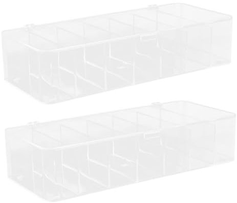 SHINEOFI 2 Cajas De Almacenamiento Para Bolsitas De Té Organizador Transparente Para De Café Soportes Para De Café Para Mostrador Contenedores Transparentes Con Tapa