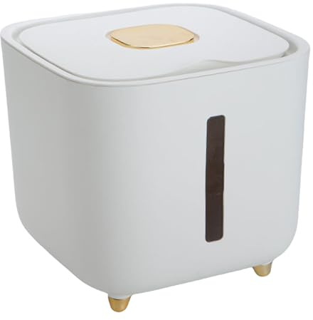 Distributore di cereali - Contenitore di stoccaggio da 10 kg, custode di cereali, organizzatore di riso ermetico con finestra trasparente per corre di soia con dispensa cucina | Preservazione del cibo