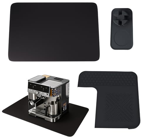 Tapis en silicone 3 en 1 pour Ninja ES601EU & ES701EU : tapis de tamping amovible et antidérapant pour machine à café et tapis de bar à café à séchage rapide 60 cm x 40 cm terre de diatomée