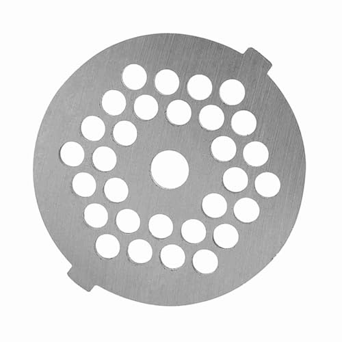Hidyliu Legerad Köttfärsplatta Skivkniv Vass Hållbar för Enkel Köttslipning 5/7 Mm Hål Silver (5 mm litet runt hål)