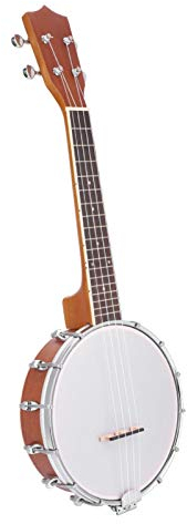 Jacksking Musikinstrument-Banjo, 4-saitiges Banjo-Set mit BJ10-Saiten-Capo-Reinigungspolitur, Saiten-Banjo-Set