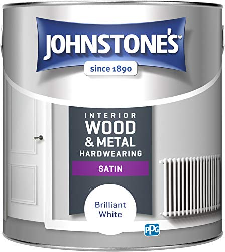 Johnstone's Hardwearing Satin, Briliant White, 2.5L