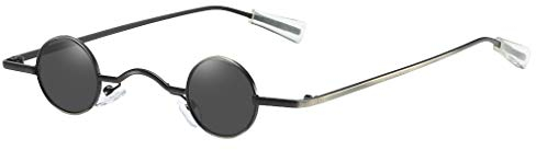 FeiliandaJJ Mode Rund Hip Hop Sonnenbrille Damen Herren Vintage Retro Kleine Sonnenbrille Brillen Unisex Sunglasses