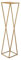 HowHomely Blumenständer Metall Golden 100 cm Hoch - Solider und Robuster Blumenhocker Metall - Pflanzenständer im Loft Stil für die Dekoration in Wohnzimmer