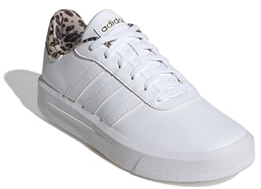 adidas Damen Court Platform Shoes, Cloud white/Cloud white/magic beige, 39 1/3 EU