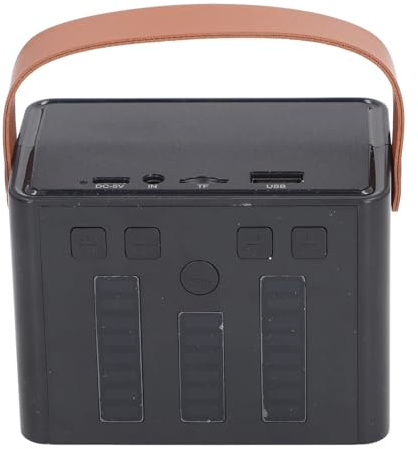 Jiawu Ensemble de Haut-parleurs de Microphone, Haut-Parleur de Microphone sans Fil, Suppression du Bruit 2,4 G, avec Deux Microphones pour Les Voyages (Double Micro)