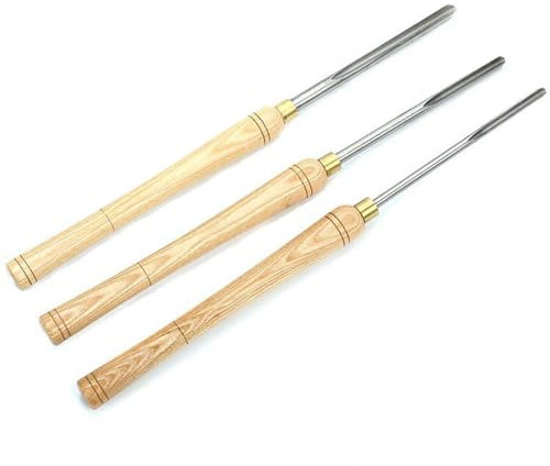 3 Pcs Woodworking HSS Chisels, 1/4 (6mm), 3/8 (10mm), 1/2 (13mm), for Beginners, Amateurs and Professionals
