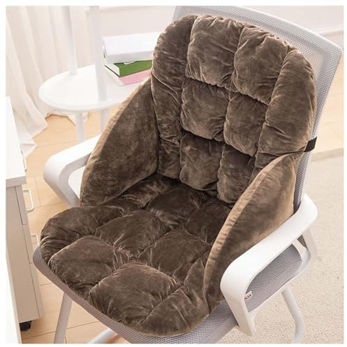 Uppvärmd sittdyna, dubbel uppvärmd sittdyna for kontorsstol med ryggstöd, 9 nivåer uppvärmning Temperaturkontroll sittvärme med digital display och tidsfunktion(Brown)