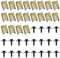 Sudnsadaks 40 Pcs Tornillo Roscachapa y Clips para Coches, Grapas para Coche, Kit Surtido Tornillos de Tuerca en U y Pernos Cuerpo, Tornillos Guardabarros de Carrocería, Clip de Guardabarros