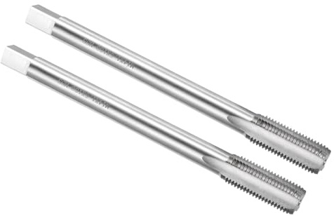 QUARKZMAN 2 Pezzi Filettatrici A Filetto Diritto, M14 X 1.5 Metriche Filettatura A Destra Utensile Per Filettatura Filetti Per Macchina Fresatrice, Acciaio Rapido 6542