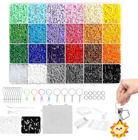 Kit de Perles à Repasser pour Adultes Set de Loisirs Créatifs Artisanal